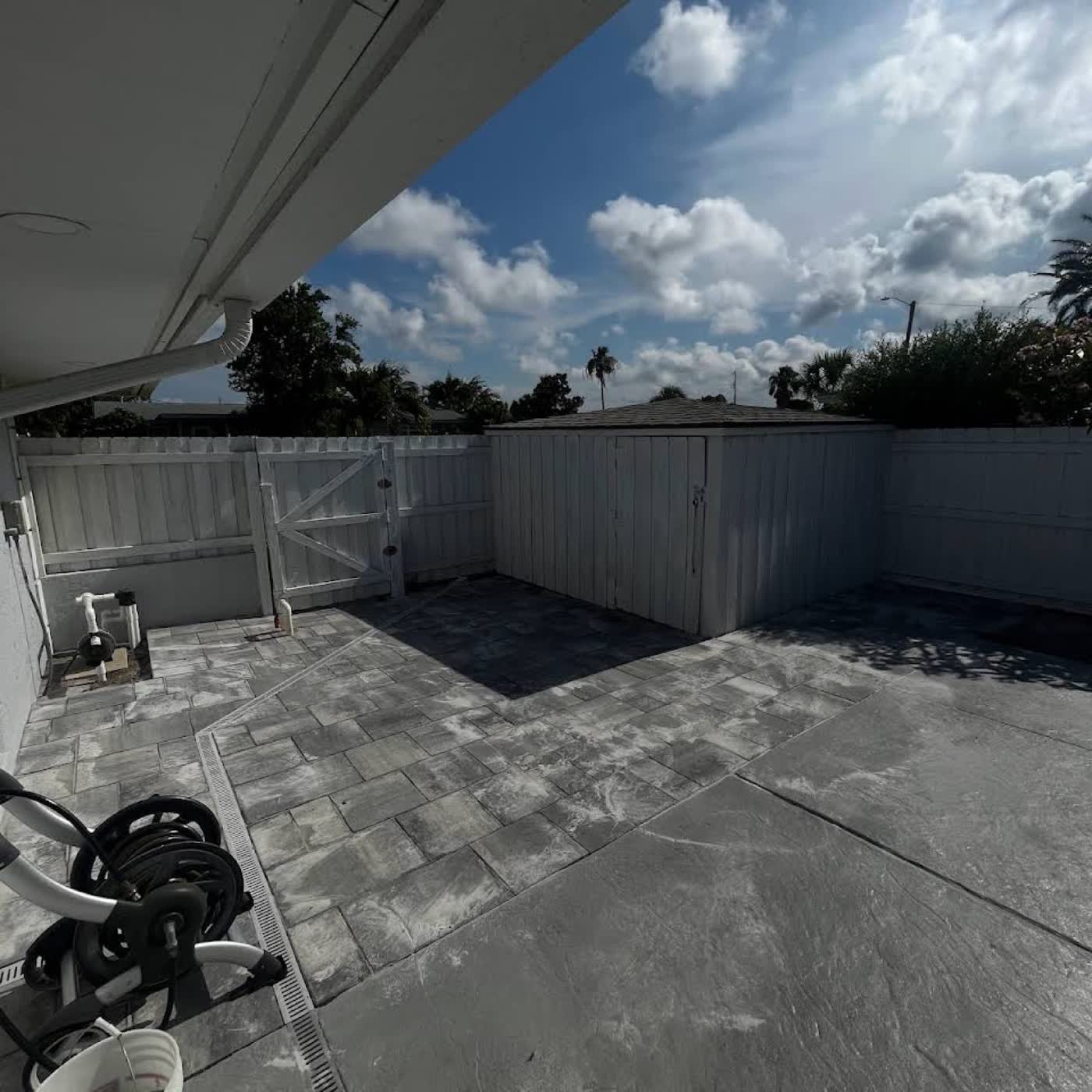 Completed paver and turf installation by Groundworks, Brevard County