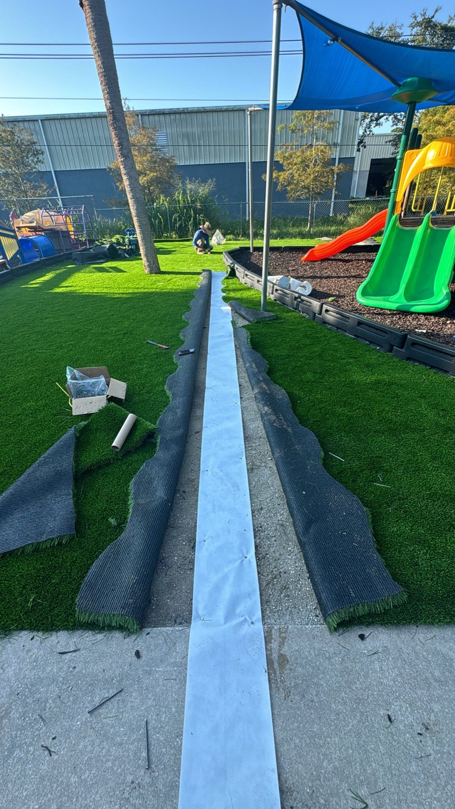 Completed paver and turf installation by Groundworks, Brevard County