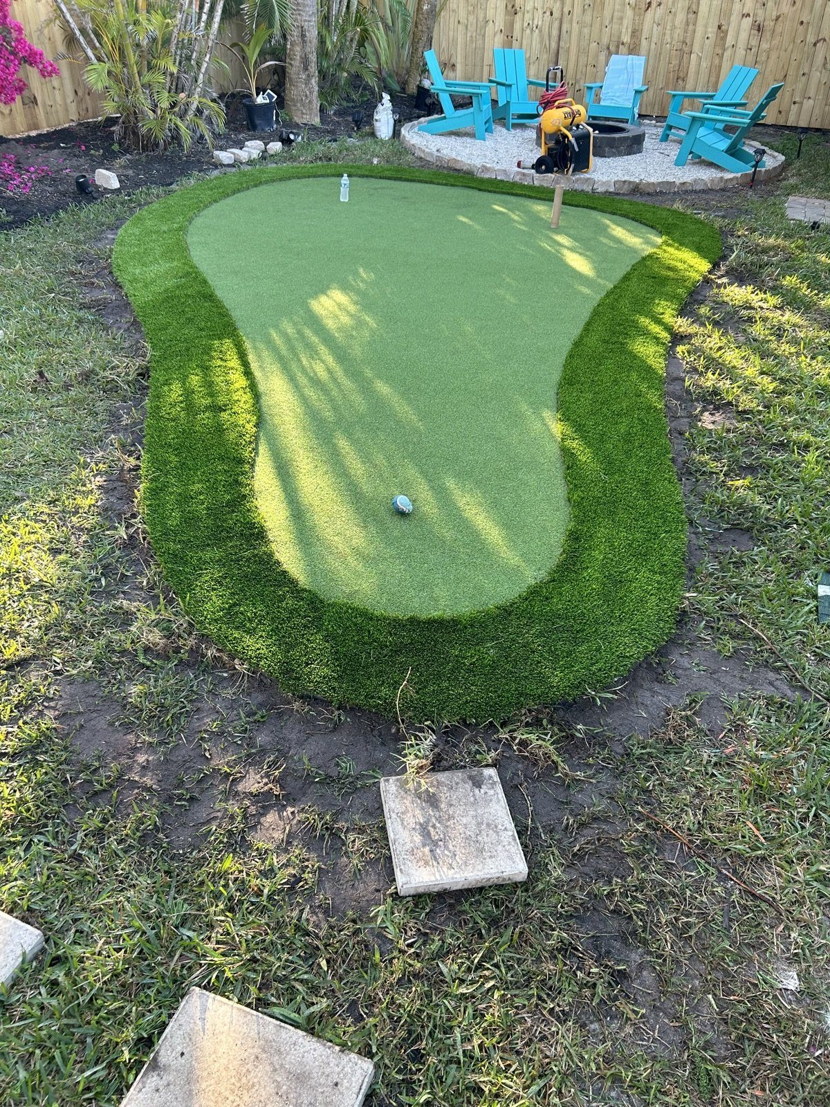 Completed paver and turf installation by Groundworks, Brevard County