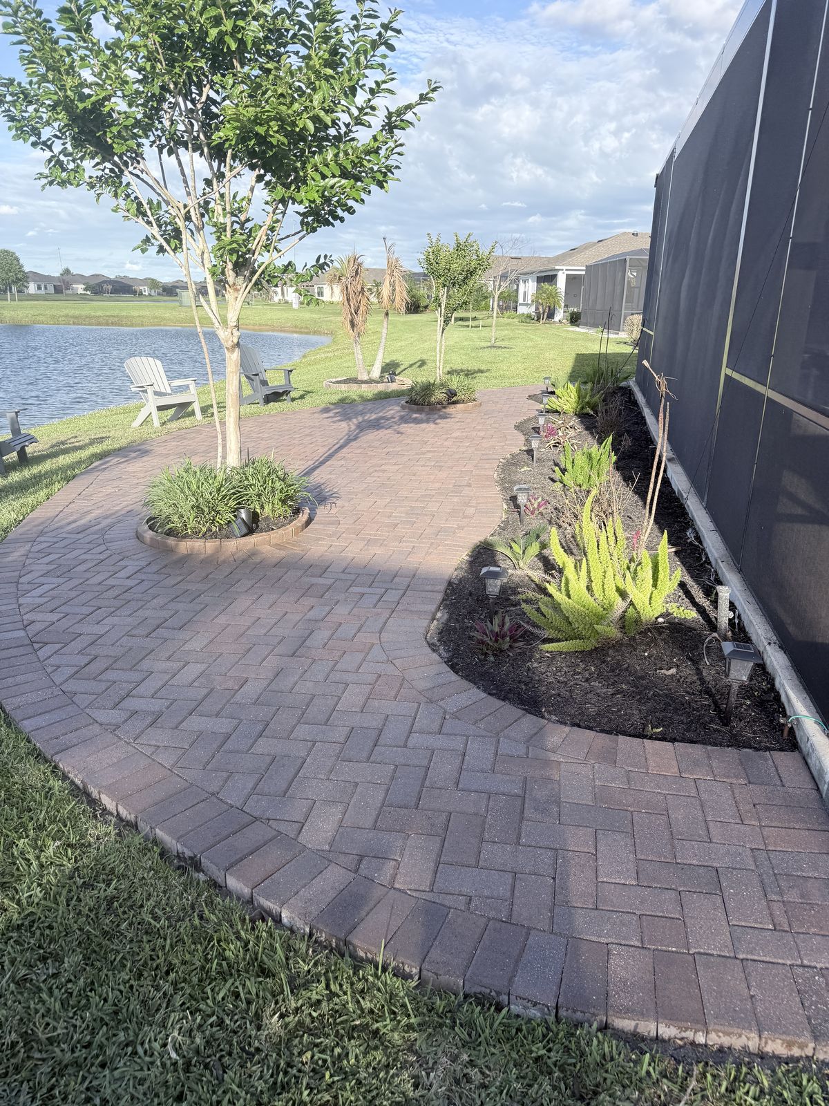 Paver surface cleaned and sealed by Groundworks, Brevard County