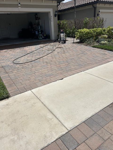 Completed paver and turf installation by Groundworks, Brevard County